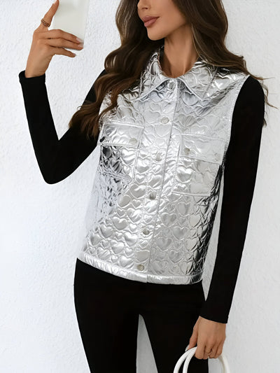 Ärmellose Strickweste Mit Klassischem Design Für Frauen