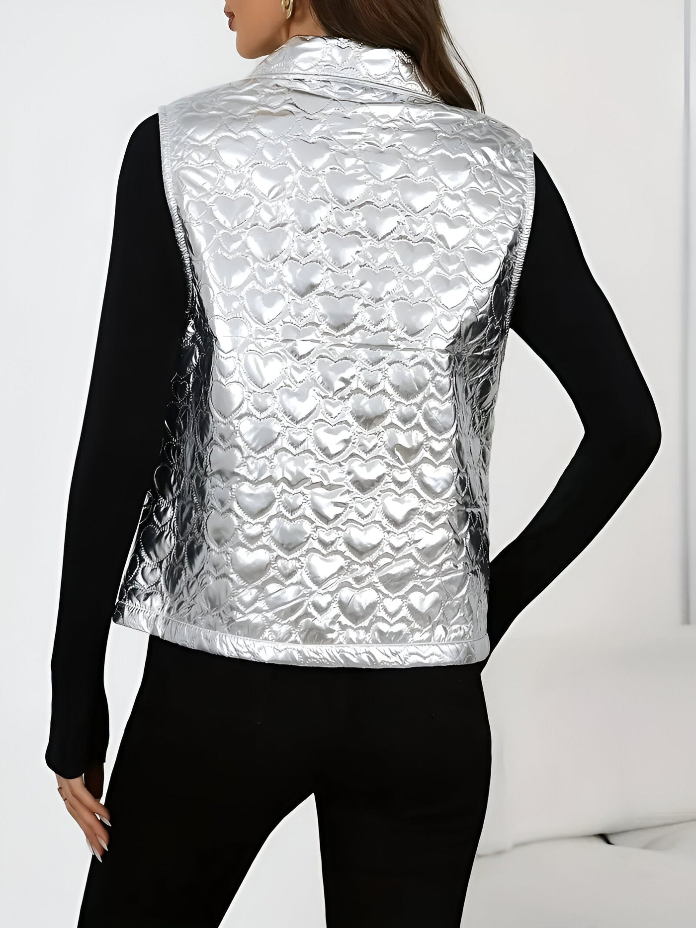Ärmellose Strickweste Mit Klassischem Design Für Frauen
