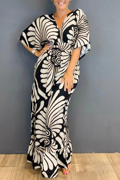 Asthore® | Elegantes Kleid mit Blumendruck