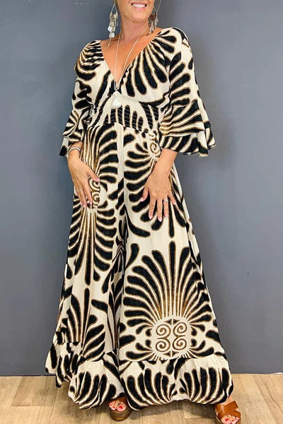 Asthore® | Elegantes Kleid mit Blumendruck